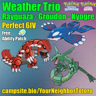 Rayquaza, Groudon, Kyogre