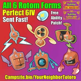 All 6 Rotom Forms - Shiny 