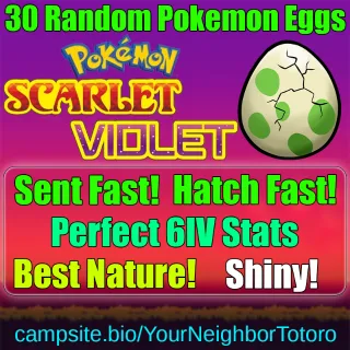 30 Random Shiny Pokemon Eggs