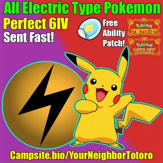 All Electric  Type Pokemon - Shiny /