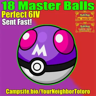 x18 Master Balls Bundle - Pokemon 