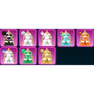 World Zero - MERMAID DRESS 8x PACK