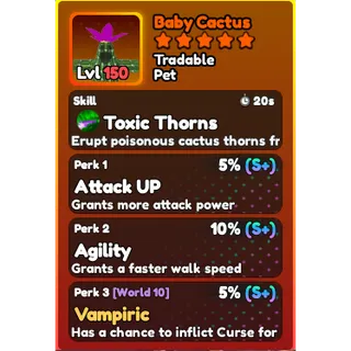World Zero- Perfect Baby Cactus Pet