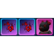 World Zero - DARKHEART BEAR & 2x DARKHEART AURA