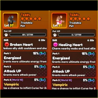 World Zero- PREFECT PINK & BLACK TEDDY PET