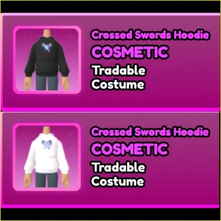 World Zero- BLACK & WHITE CROSSED SWORDS HOODIE BUNDLE