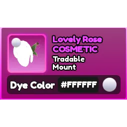 World Zero - LOVELY ROSE HEX #FFFFFF
