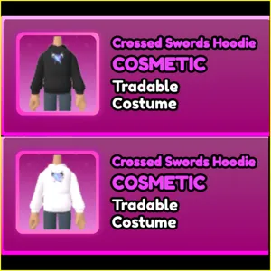 World Zero- BLACK & WHITE CROSSED SWORDS HOODIE BUNDLE