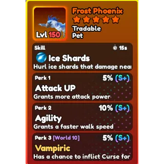 World Zero- Perfect Frost Phoenix Pet