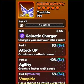 World Zero- PREFECT GALACTIC BUTTERFLY PET 1X