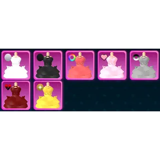 World Zero- WHITE SPECIAL DRESS 7 PACK