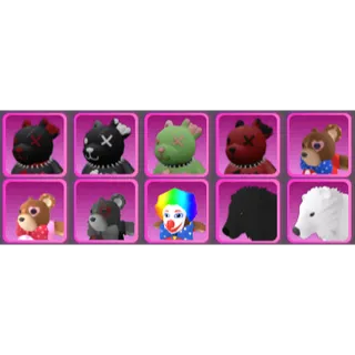 World Zero - BEAR/TEDDY MOUNT 10 PACK 