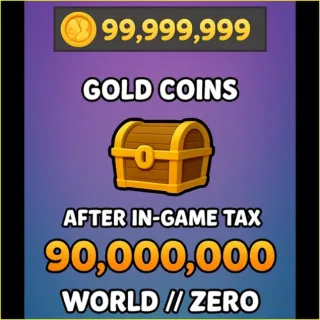 World Zero- 99,999,999 GOLD X1 (IN GAME TAX NOT COVER) 