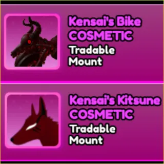 World Zero- Kensai's Bike & Kitsune Mount Bundle