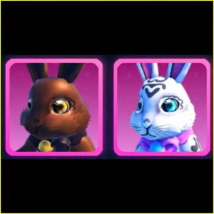 World Zero - CHOCOLATE & WHITE BUNNY MOUNT