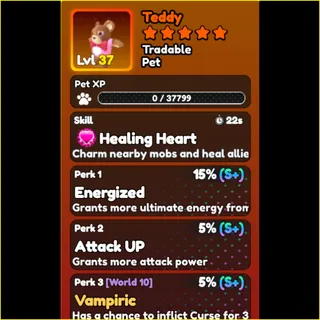World Zero- PERFECT PINK TEDDY PET