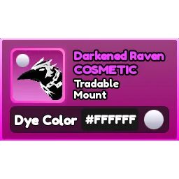 World Zero - DARKENED RAVEN HEX #FFFFFF