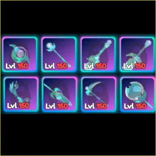 World Zero- Prefect Zero Weapon Set Bundle 8X