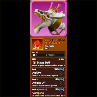 World Zero- Fallen Dragon Mount + Blazing Essences Pet