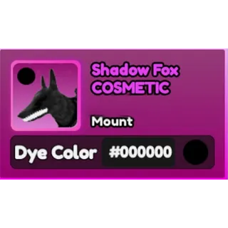 World Zero- SHADOW FOX #000000