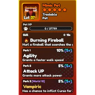World Zero- PREFECT MIMIC PET