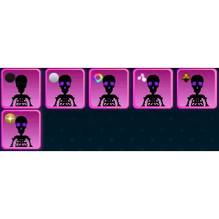 World Zero - EVIL SKELETON PACK 6X