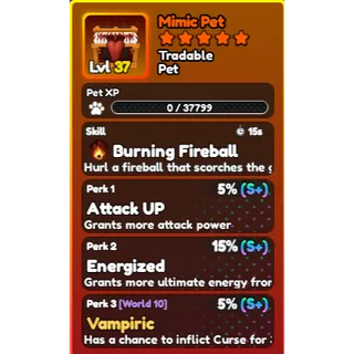 World Zero- PREFECT MIMIC PET