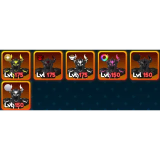 World Zero- PERFECT SPECIAL HEX MOLTEN GOLEM PET 1X 