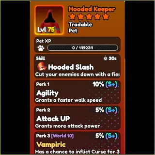 World Zero- PERFECT HOODED KEEPER PET