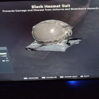 Black Hazmat Suit