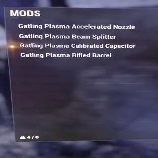 4 Gatling Plasma Mods