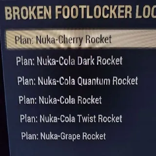 Nuka Rocket Plans