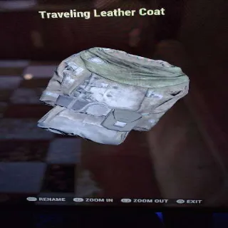 Traveling Leather Coat