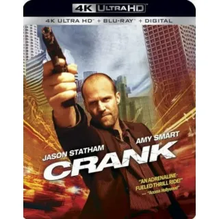 Crank [4K UHD] Fandango Vudu/FAH USA Digital Movie Code (Does NOT Port to Movies Anywhere)