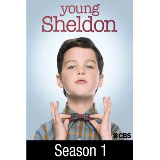 Young Sheldon: The Complete First Season (HDX Fandango) 22 Episodes