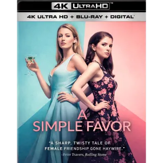 A Simple Favor [4K UHD] Fandango