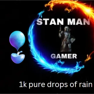 1k pure drops of rain