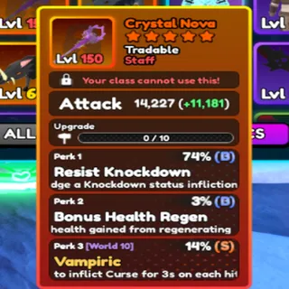 World Zero | Crystal Nova (14,227 Attack)