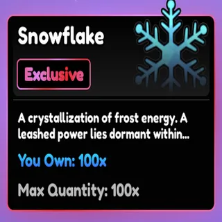 Snowflake | Anime Vanguards