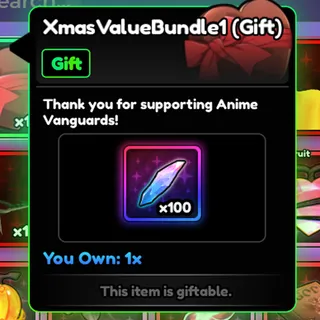 Xmas ValueBundle1 (100 rrs) | Anime Vanguards