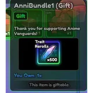 AnniBundle1 (500 rrs) +free birb
