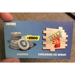 E3 Spray Fortnite Fortnite Exclusive E3 Spray 2500 V Bucks Otros Gameflip