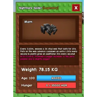 SEMI TITANIC Nightmare Spider 78.15kg MAXED