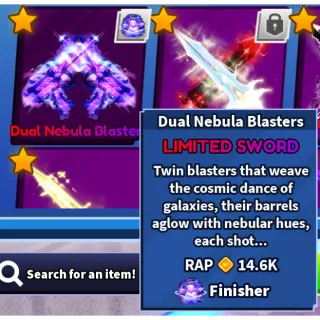 dual nebula blasters Blade ball