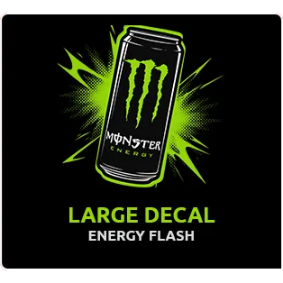 Call of Duty Black Ops 7 - Large Decal Energy Flash # Monster Energy # COD BO7
