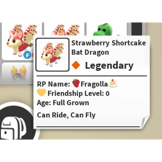 Strawberry Shortcake bat dragon x2