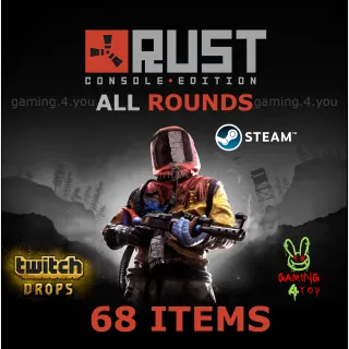 RUST✦TWITCH DROP✦Round 30+31+32+33+34+35✦68 SKINS Steam only