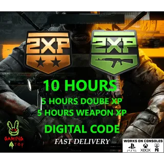 Call of Duty: Black Ops 6 - 10 Hours Dual XP / 5h Double Rank 2XP +5h Double Weapon XP