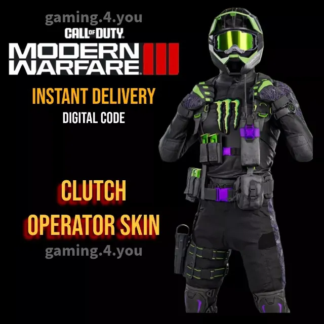 Call of Duty Modern Warfare 3 Monster CLUTCH Operator Skin COD MW3 ...