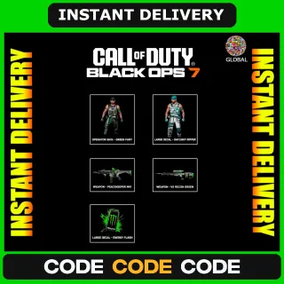 Call of Duty Black Ops 7 BO7 Monster Energy Items Full Set 5 Items GLOBAL